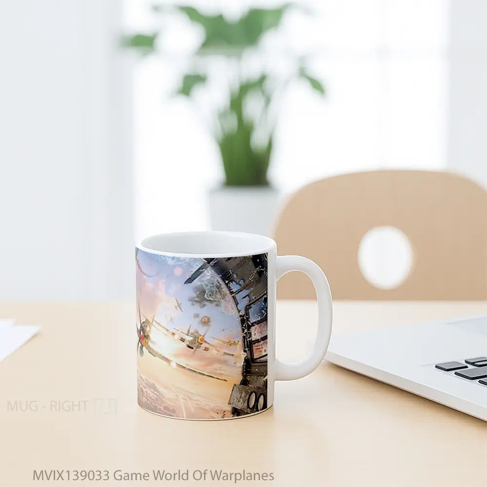 Mug Game World Of Warplanes Cangkir Gamer - All-side / Desain