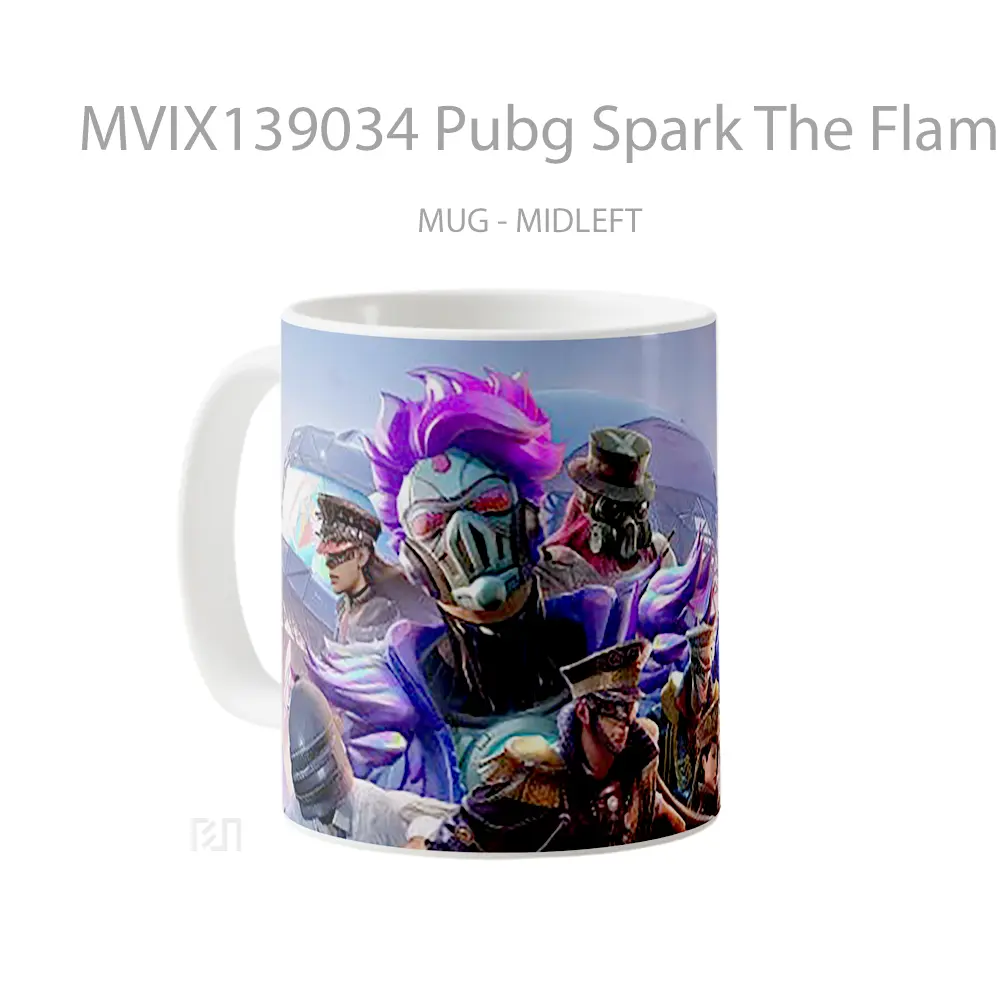 Mug Pubg Spark The Flame Royale Pass Cangkir Gamer - All-side / Desain