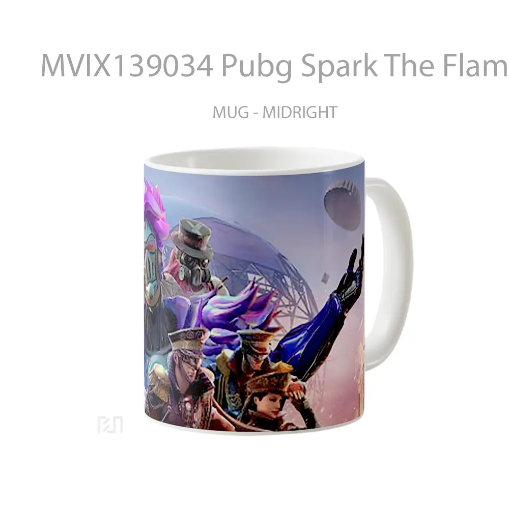 Mug Pubg Spark The Flame Royale Pass Cangkir Gamer - All-side / Desain