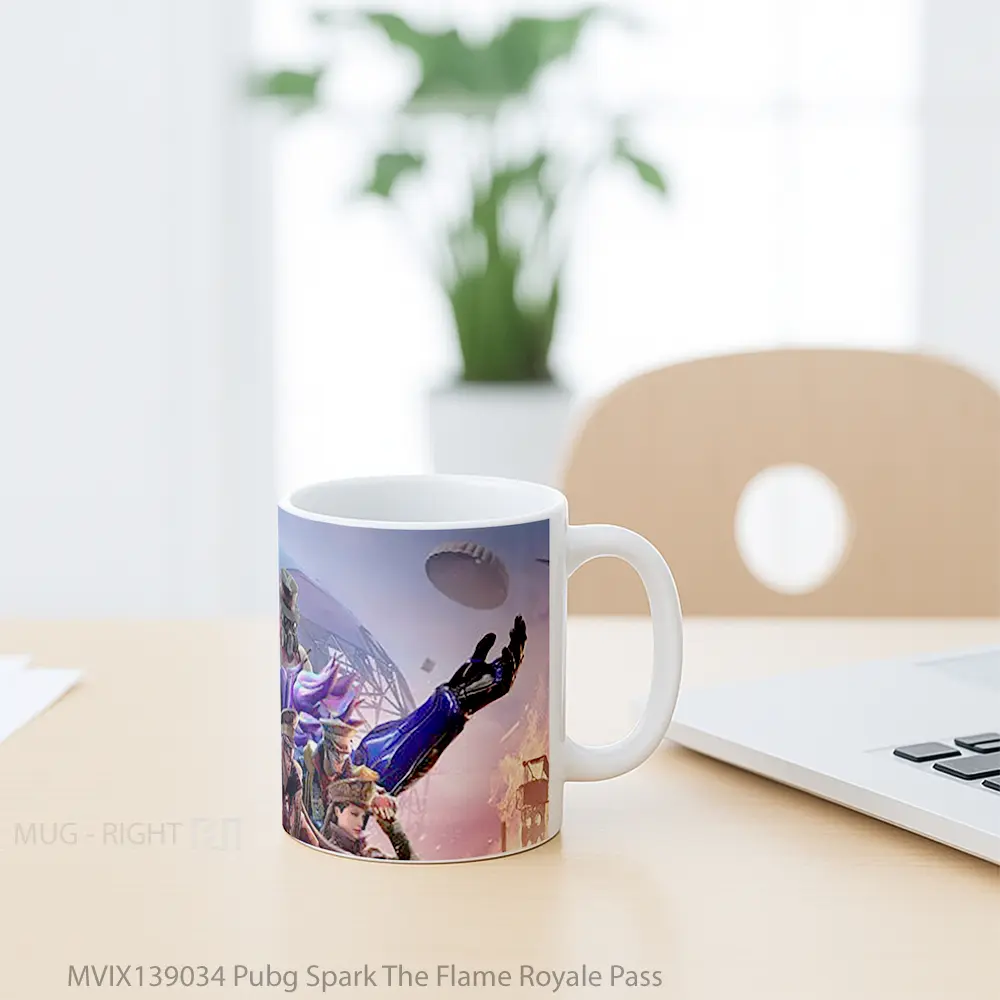 Mug Pubg Spark The Flame Royale Pass Cangkir Gamer - All-side / Desain