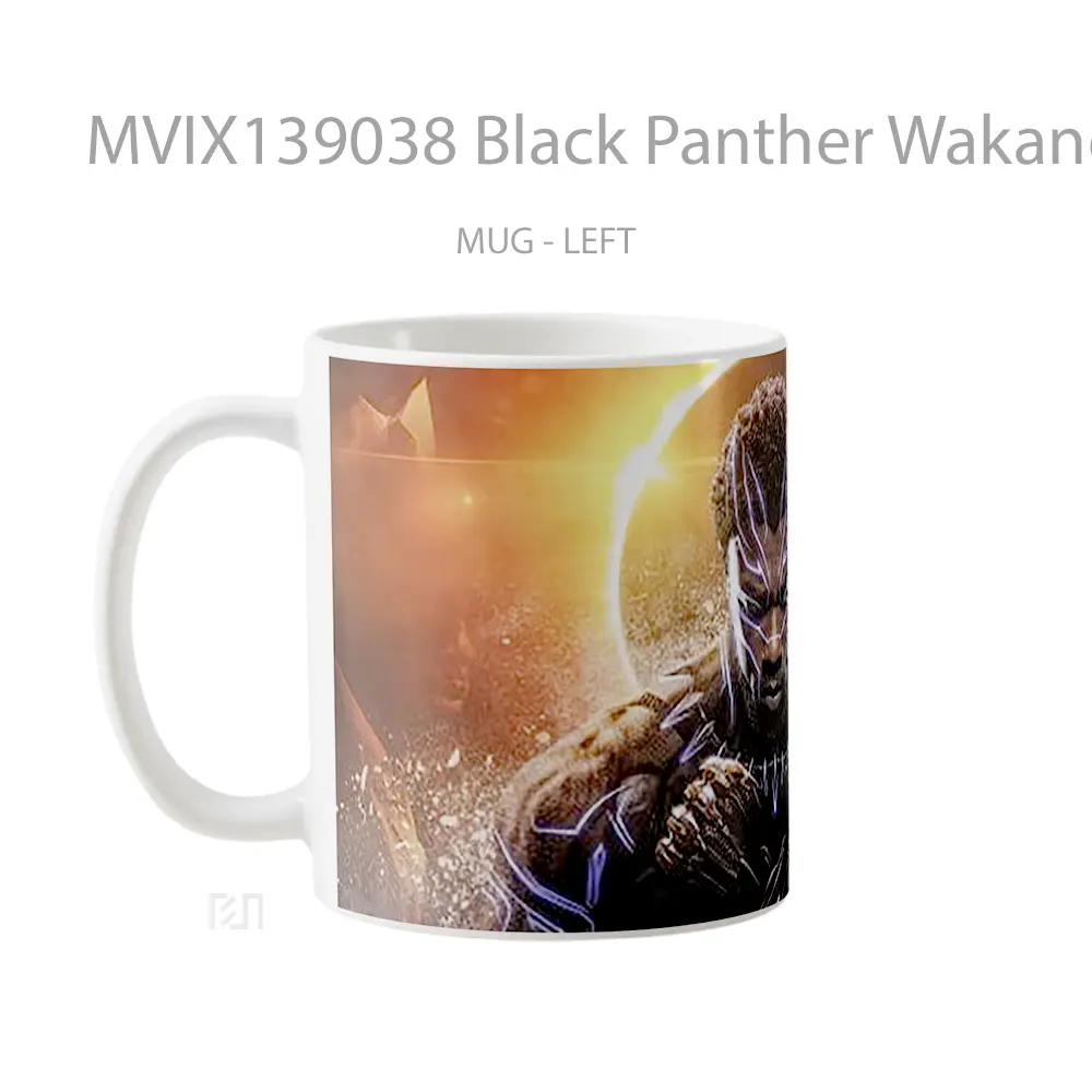Mug Black Panther Wakanda King Gelas Superhero - All-side / Desain