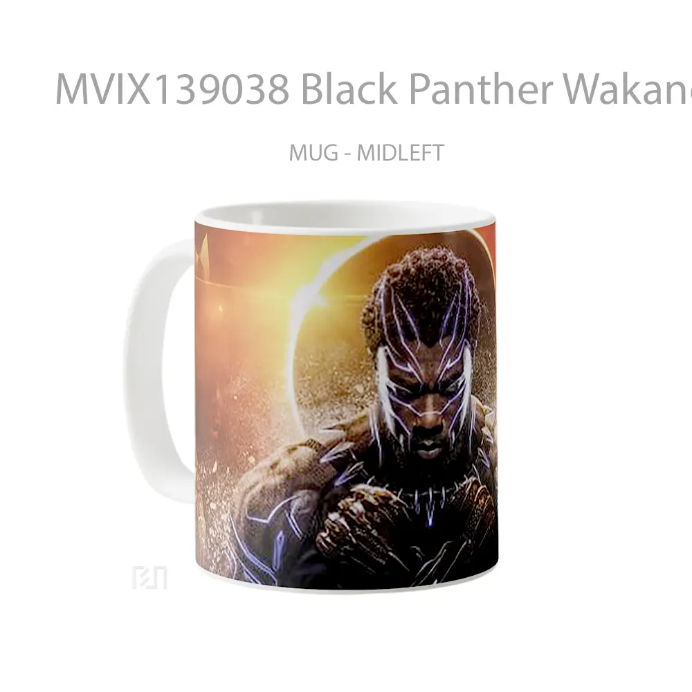 Mug Black Panther Wakanda King Gelas Superhero - All-side / Desain