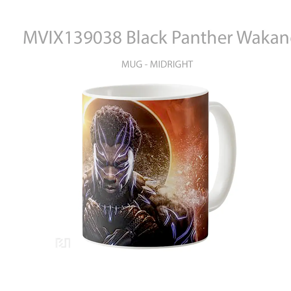 Mug Black Panther Wakanda King Gelas Superhero - All-side / Desain