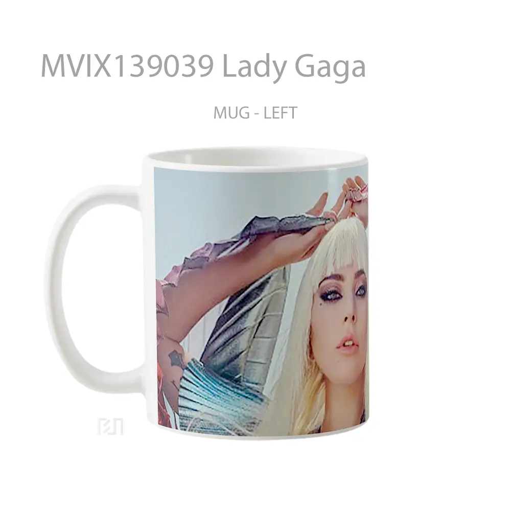 Mug Lady Gaga Gelas Selebriti - All-side / Desain