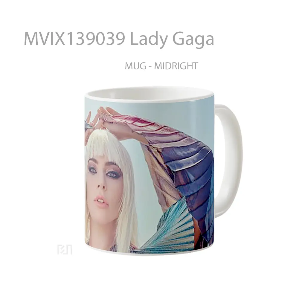 Mug Lady Gaga Gelas Selebriti - All-side / Desain
