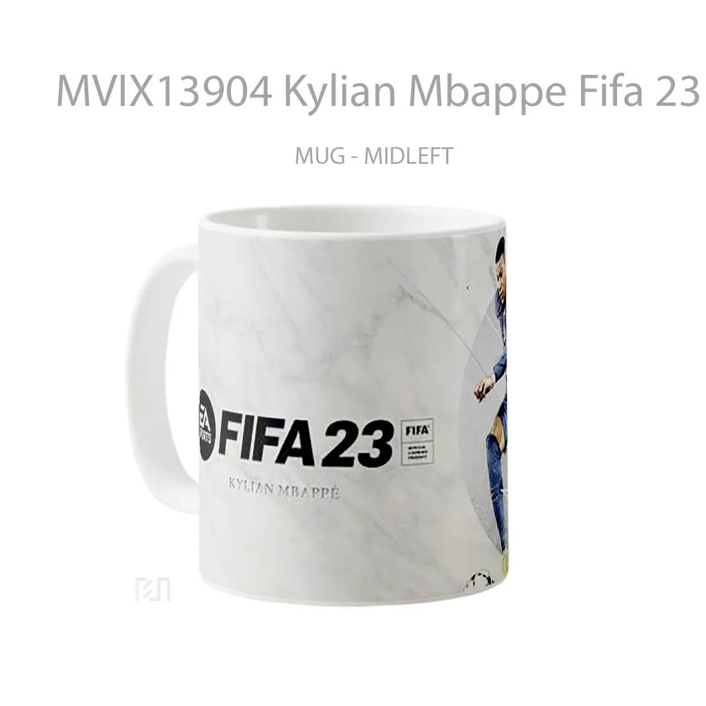 Mug Kylian Mbappe Fifa 23 Gelas Keramik Unik - All-side / Desain
