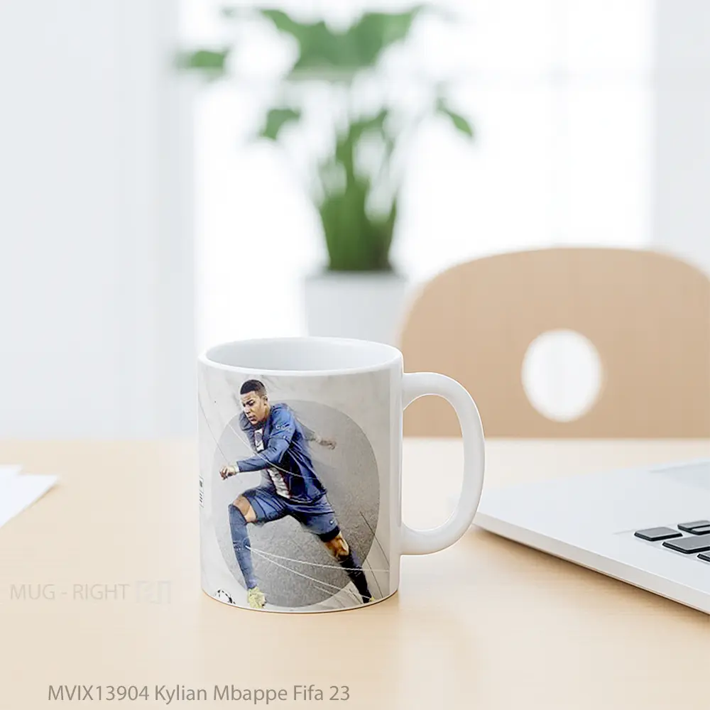 Mug Kylian Mbappe Fifa 23 Gelas Keramik Unik - All-side / Desain
