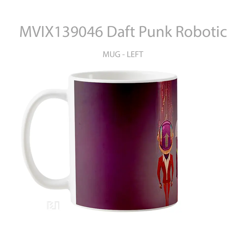 Mug Daft Punk Robotic Gelas Keramik Unik - All-side / Desain