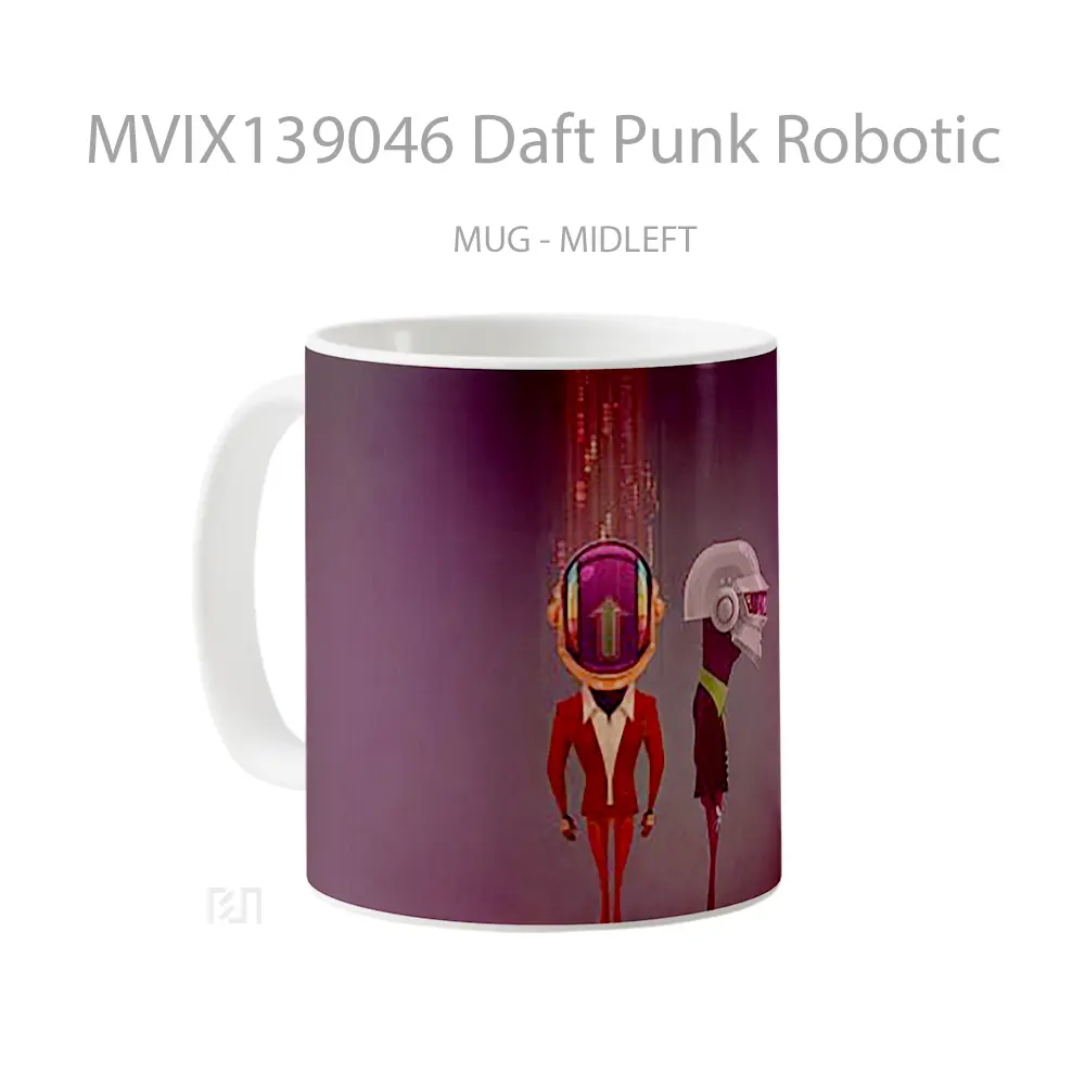 Mug Daft Punk Robotic Gelas Keramik Unik - All-side / Desain