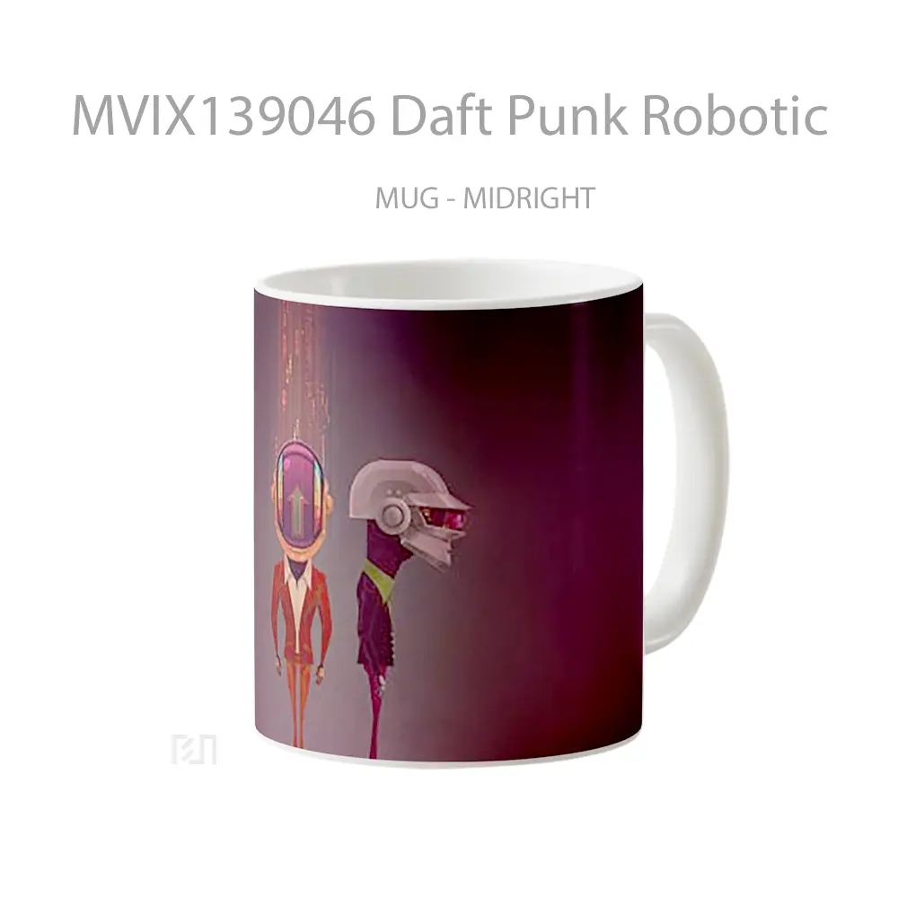 Mug Daft Punk Robotic Gelas Keramik Unik - All-side / Desain