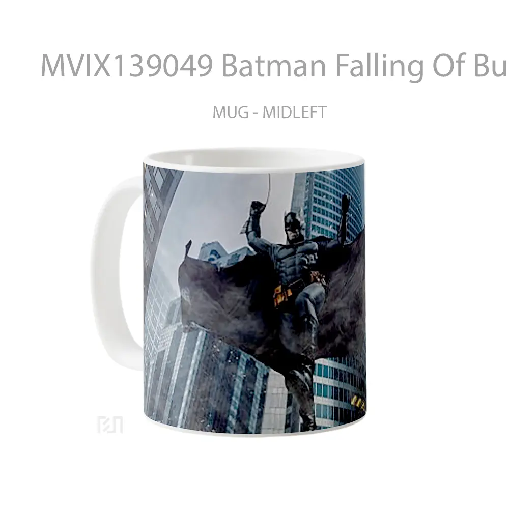 Mug Batman Falling Of Buildings Gelas Superhero - All-side / Desain