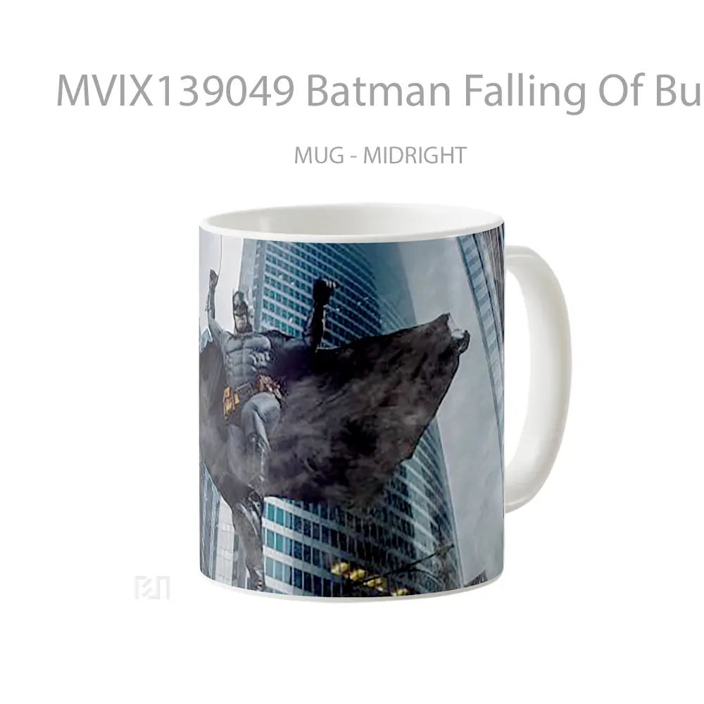 Mug Batman Falling Of Buildings Gelas Superhero - All-side / Desain