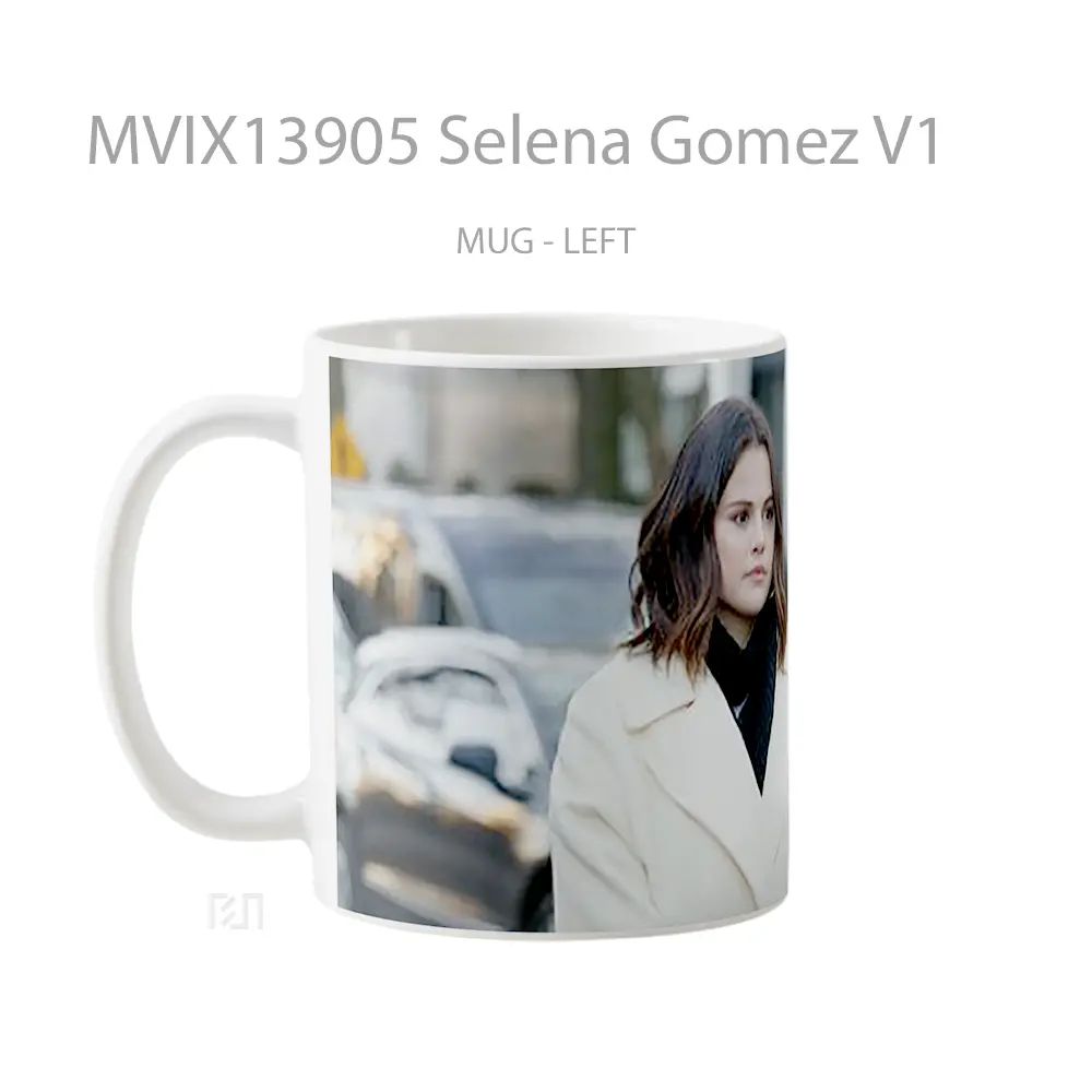 Mug Selena Gomez V1 Gelas Selebriti - All-side / Desain