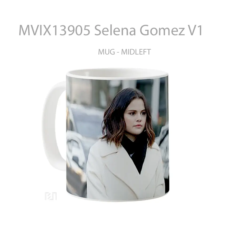 Mug Selena Gomez V1 Gelas Selebriti - All-side / Desain