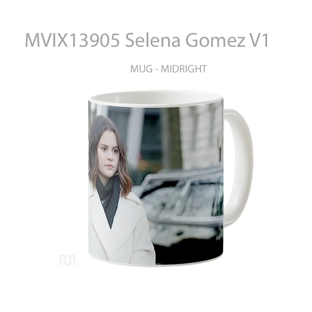 Mug Selena Gomez V1 Gelas Selebriti - All-side / Desain