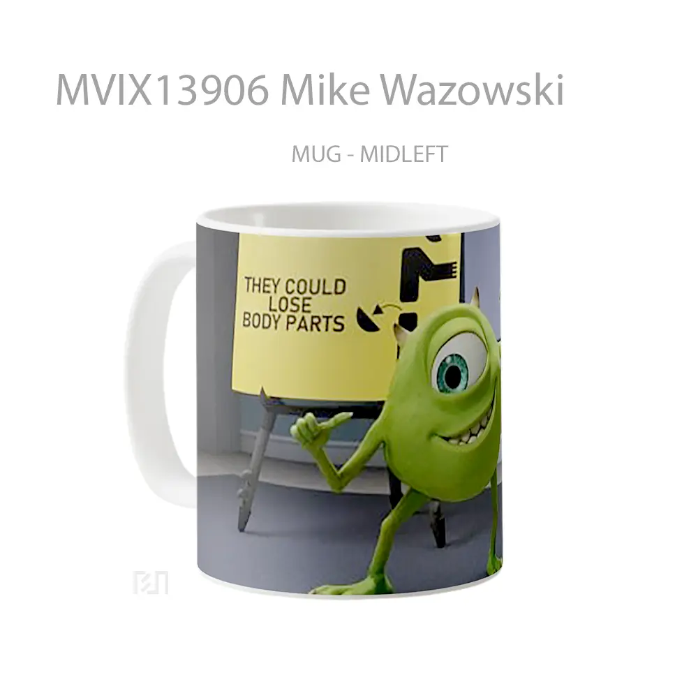 Mug Mike Wazowski Gelas Keramik Unik - All-side / Desain
