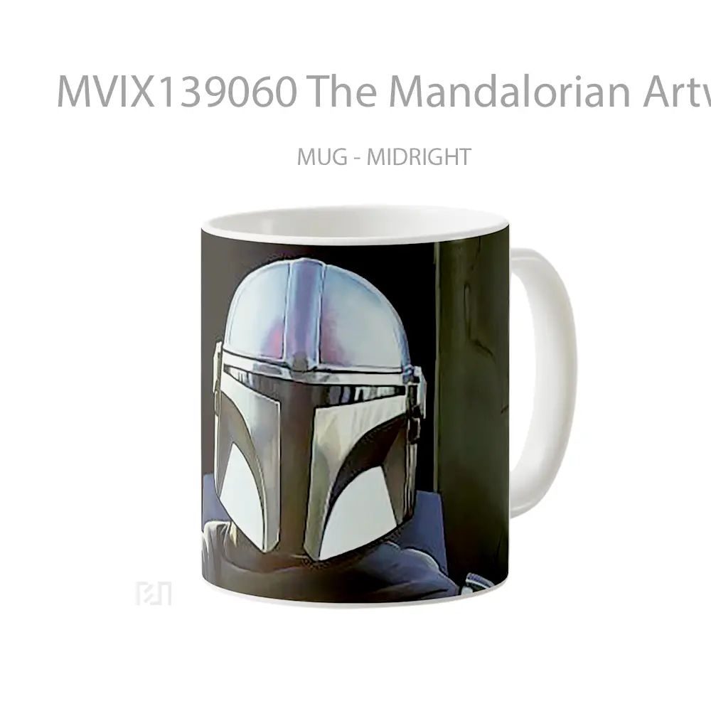Mug The Mandalorian Artwork Gelas Star Wars - All-side / Desain