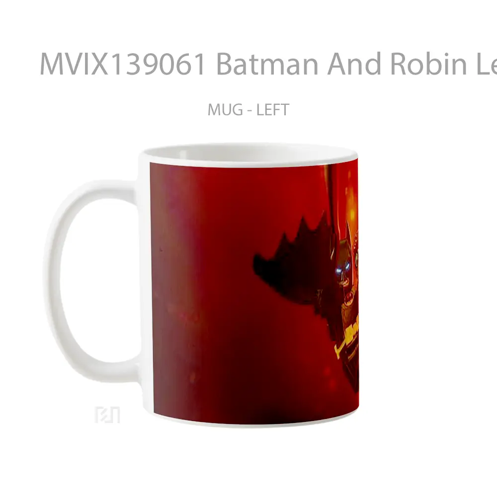 Mug Batman And Robin Lego Style Gelas Superhero - All-side / Desain