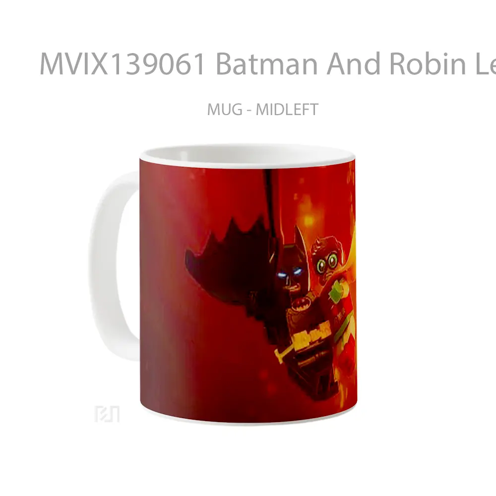 Mug Batman And Robin Lego Style Gelas Superhero - All-side / Desain