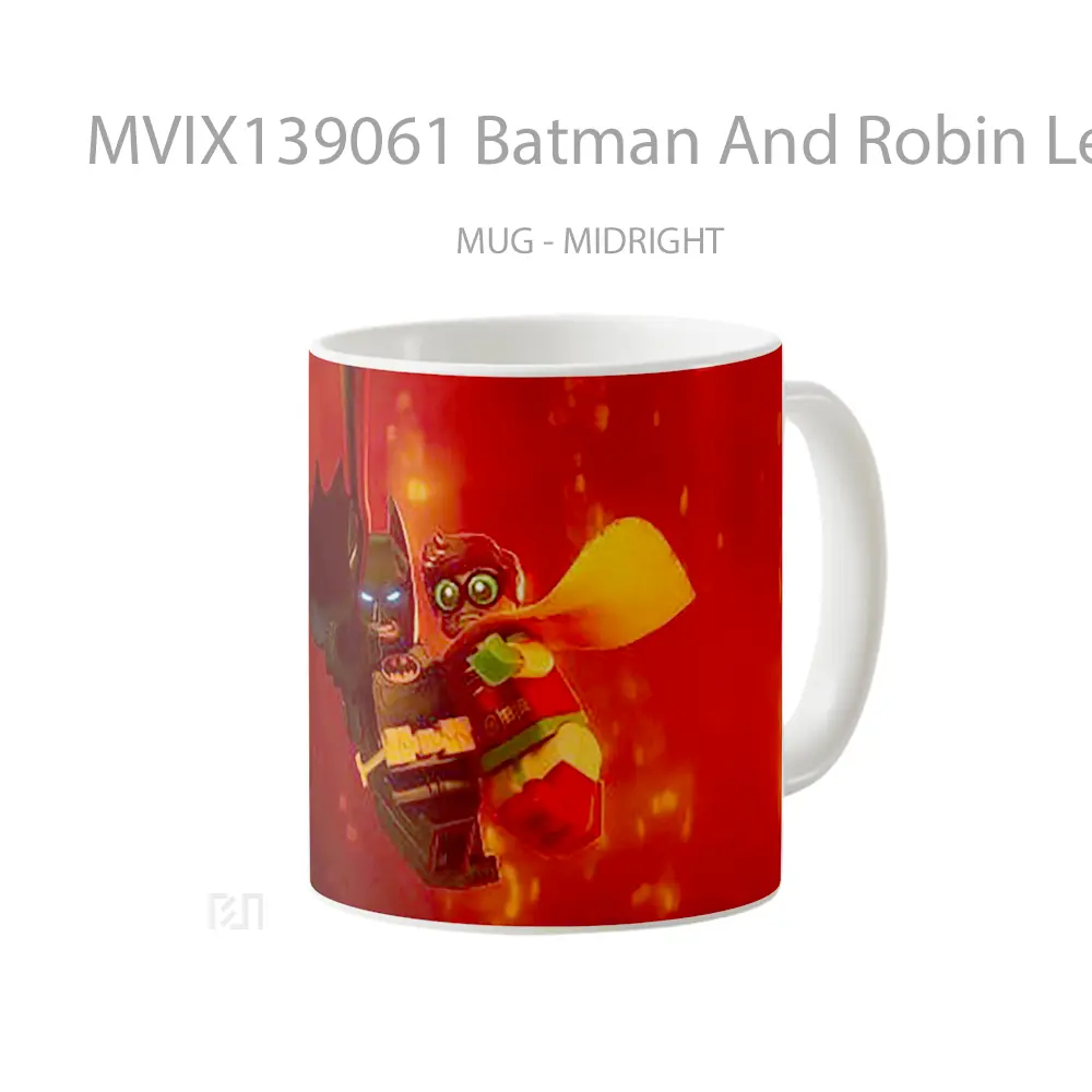 Mug Batman And Robin Lego Style Gelas Superhero - All-side / Desain