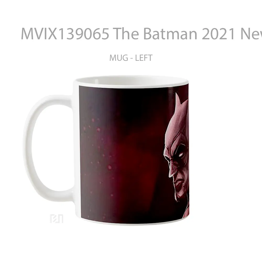 Mug The Batman 2021 New Fanart Gelas Superhero - All-side / Desain