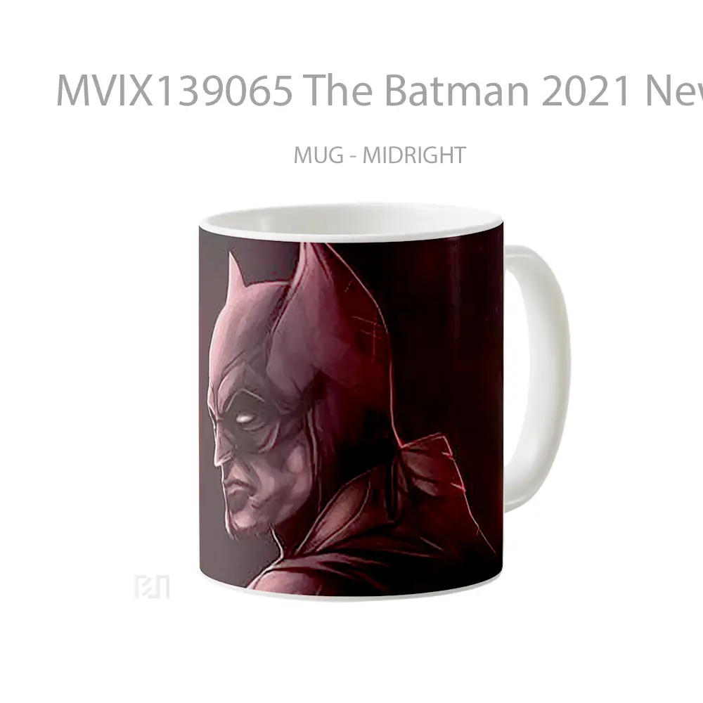 Mug The Batman 2021 New Fanart Gelas Superhero - All-side / Desain