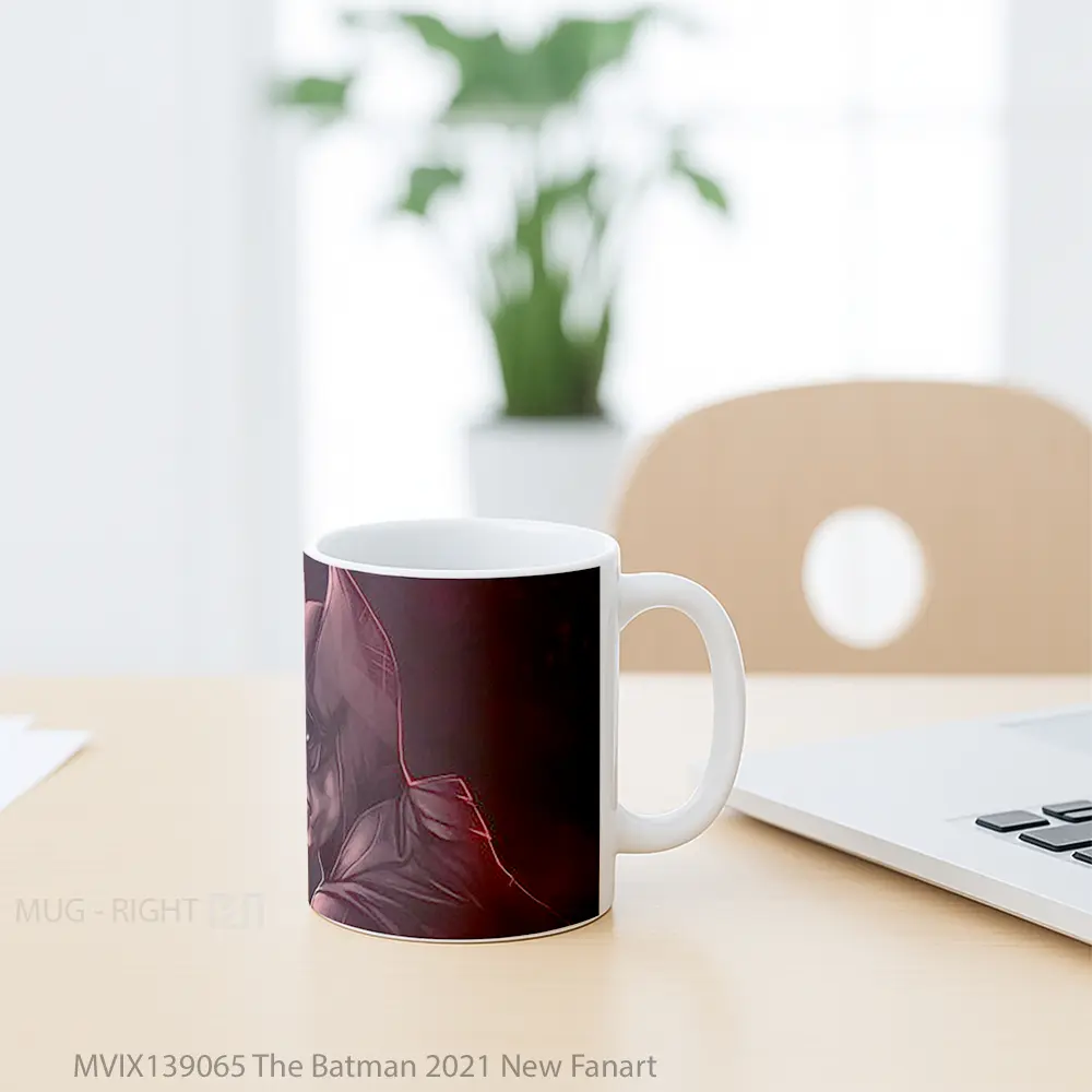 Mug The Batman 2021 New Fanart Gelas Superhero - All-side / Desain