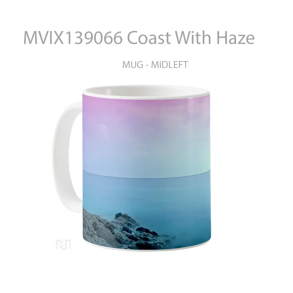 Mug Coast With Haze Gelas Keramik Unik - All-side / Desain