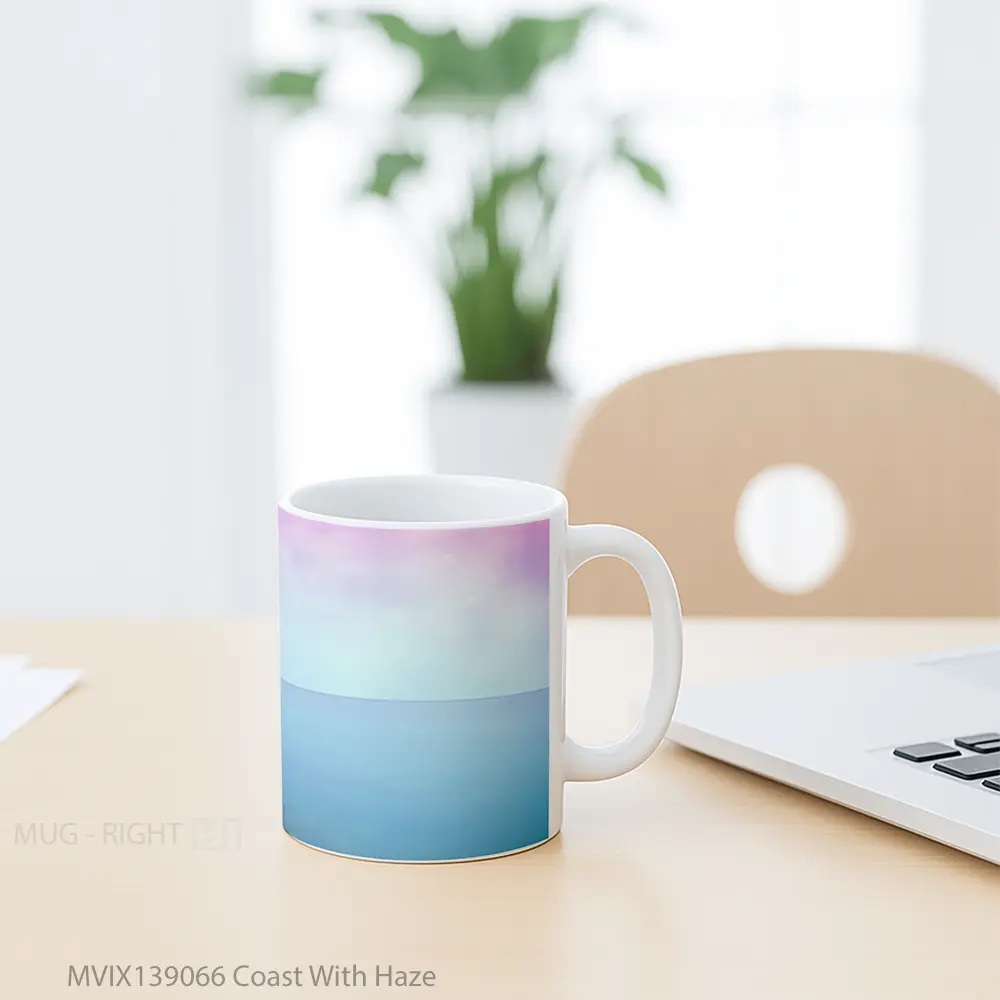 Mug Coast With Haze Gelas Keramik Unik - All-side / Desain