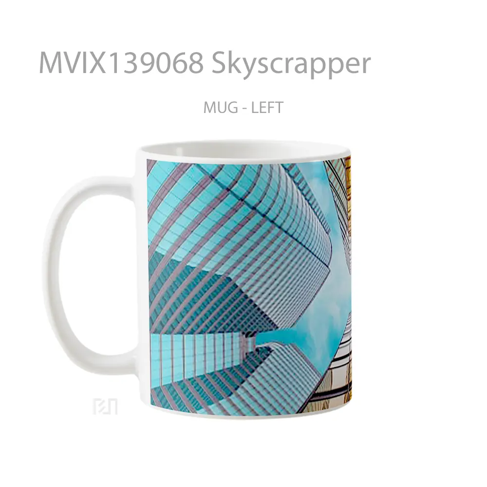 Mug Skyscrapper Gelas Keramik Unik - All-side / Desain