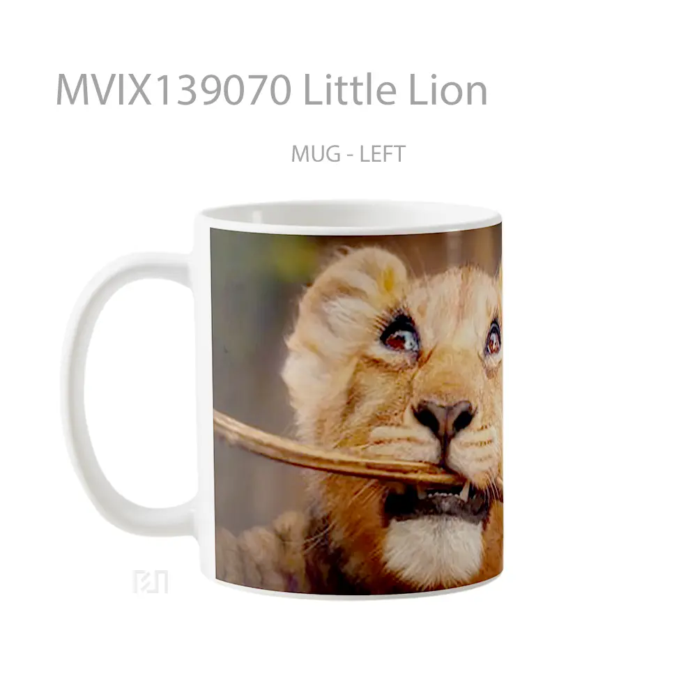 Mug Little Lion Gelas Hewan Lucu - All-side / Desain