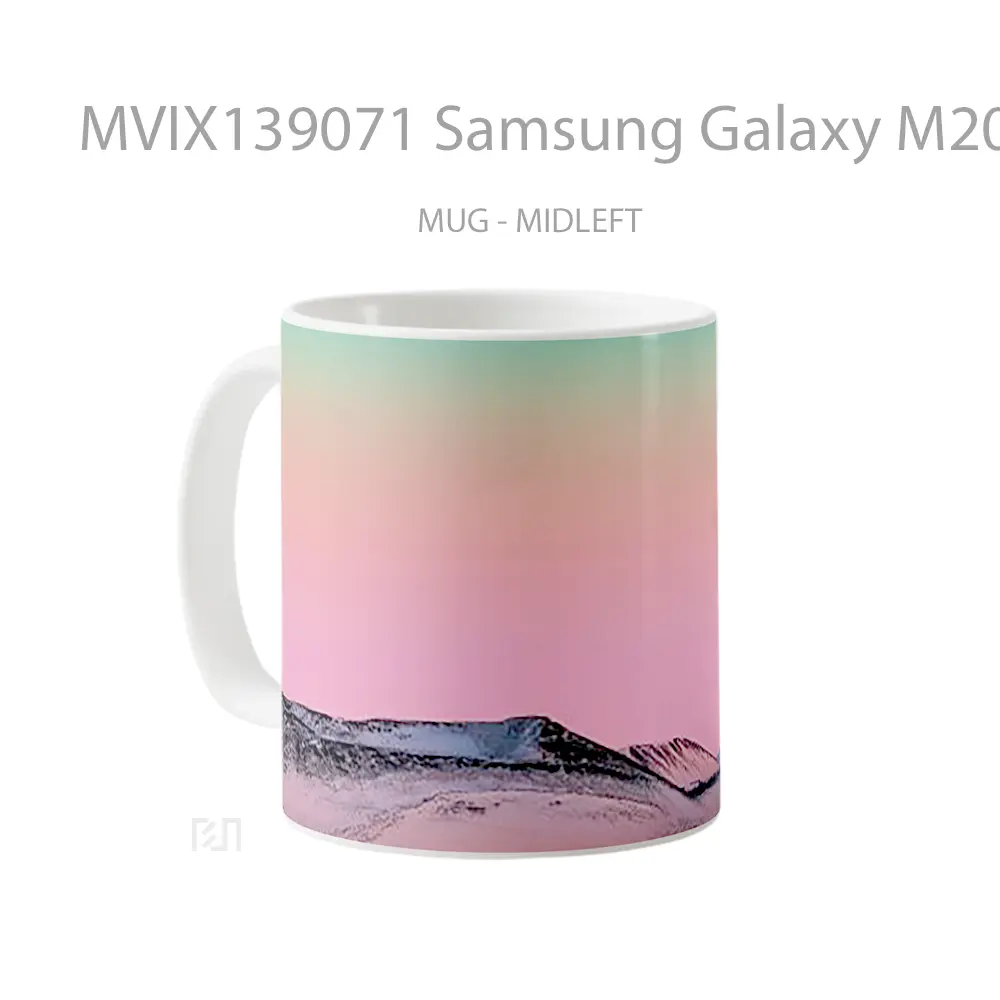 Mug Samsung Galaxy M20 Pink Mountain Gelas Pemandangan Alam - All-side / Desain