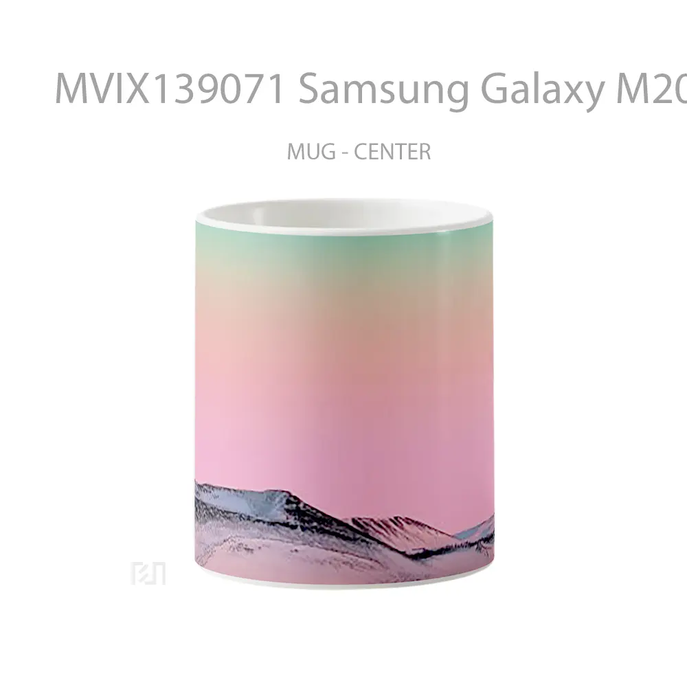 Mug Samsung Galaxy M20 Pink Mountain Gelas Pemandangan Alam
