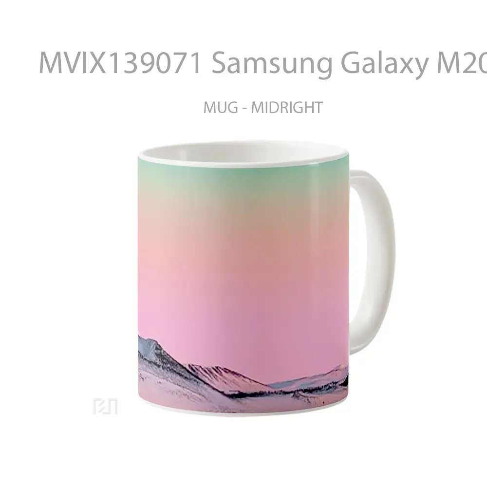 Mug Samsung Galaxy M20 Pink Mountain Gelas Pemandangan Alam - All-side / Desain