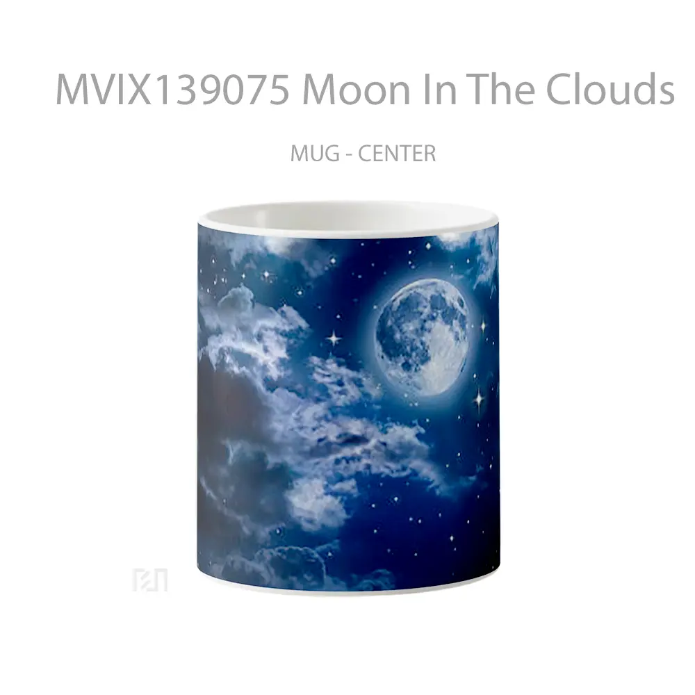 Mug Moon In The Clouds Gelas Pemandangan Alam