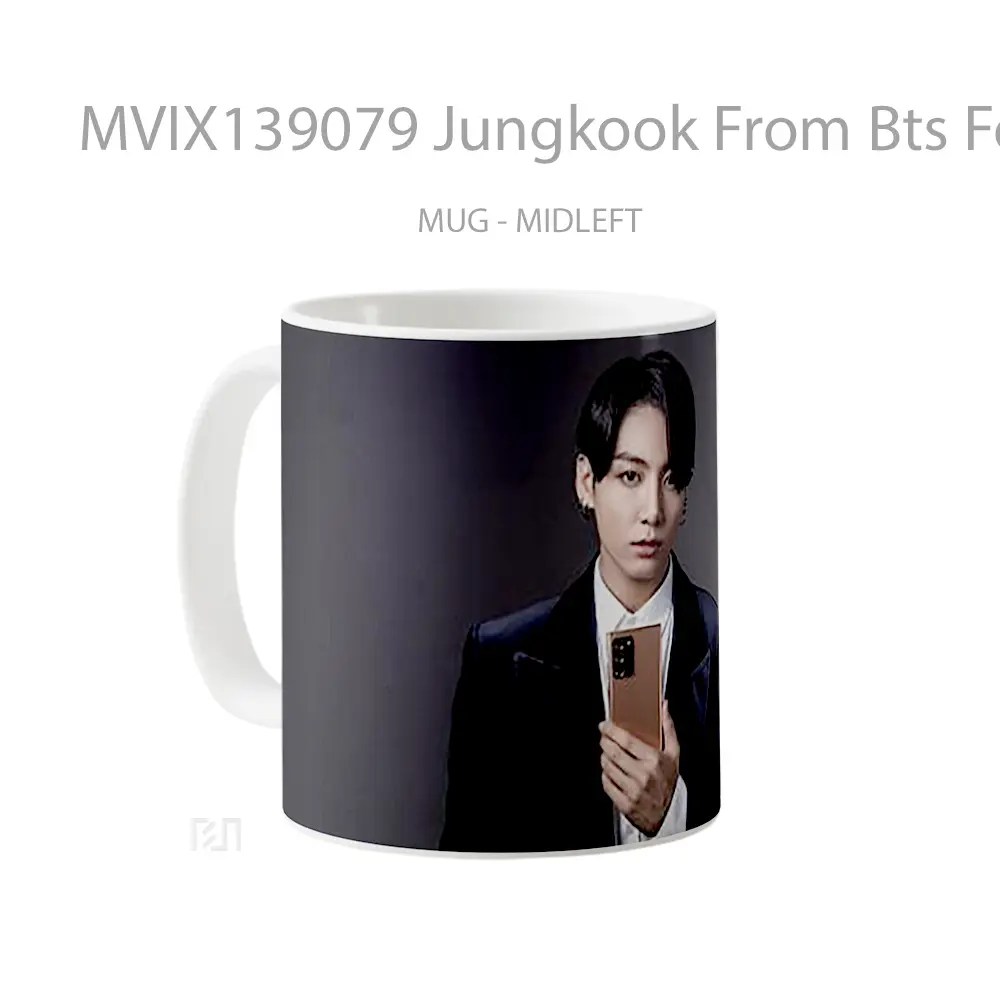 Mug Jungkook From Bts For Sanmsung Gelas Keramik Unik - All-side / Desain