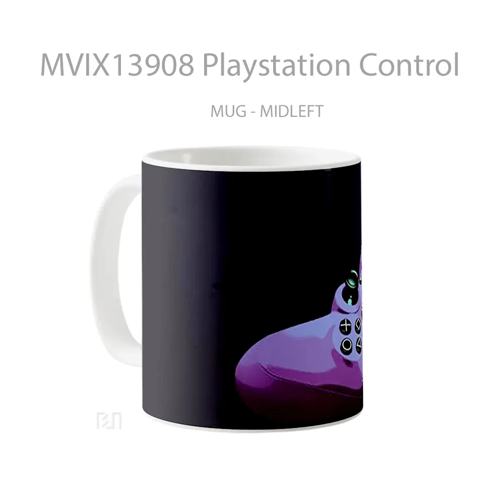 Mug Playstation Control Cangkir Gamer - All-side / Desain
