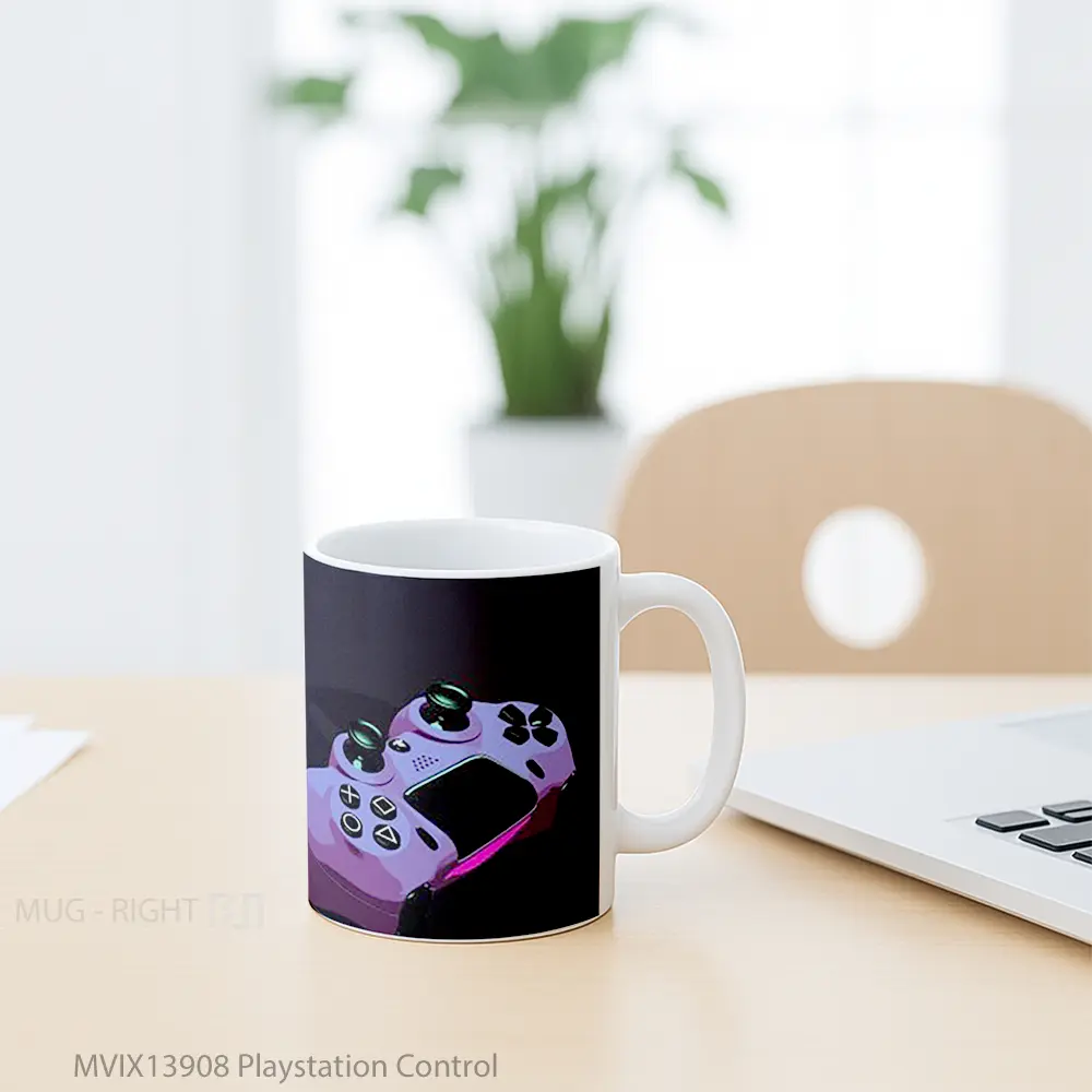 Mug Playstation Control Cangkir Gamer - All-side / Desain