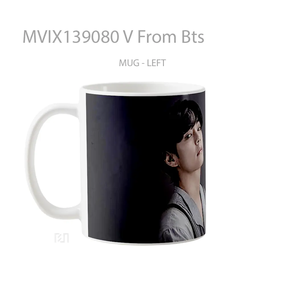 Mug V From Bts Gelas Keramik Unik - All-side / Desain