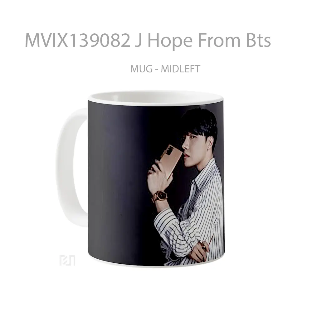 Mug J Hope From Bts Gelas Keramik Unik - All-side / Desain