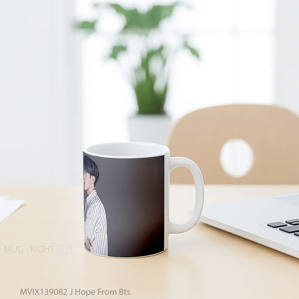 Mug J Hope From Bts Gelas Keramik Unik - All-side / Desain