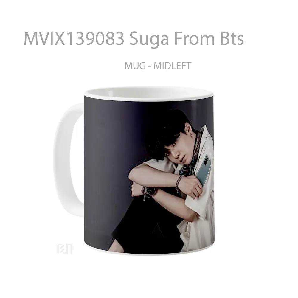 Mug Suga From Bts Gelas Keramik Unik - All-side / Desain