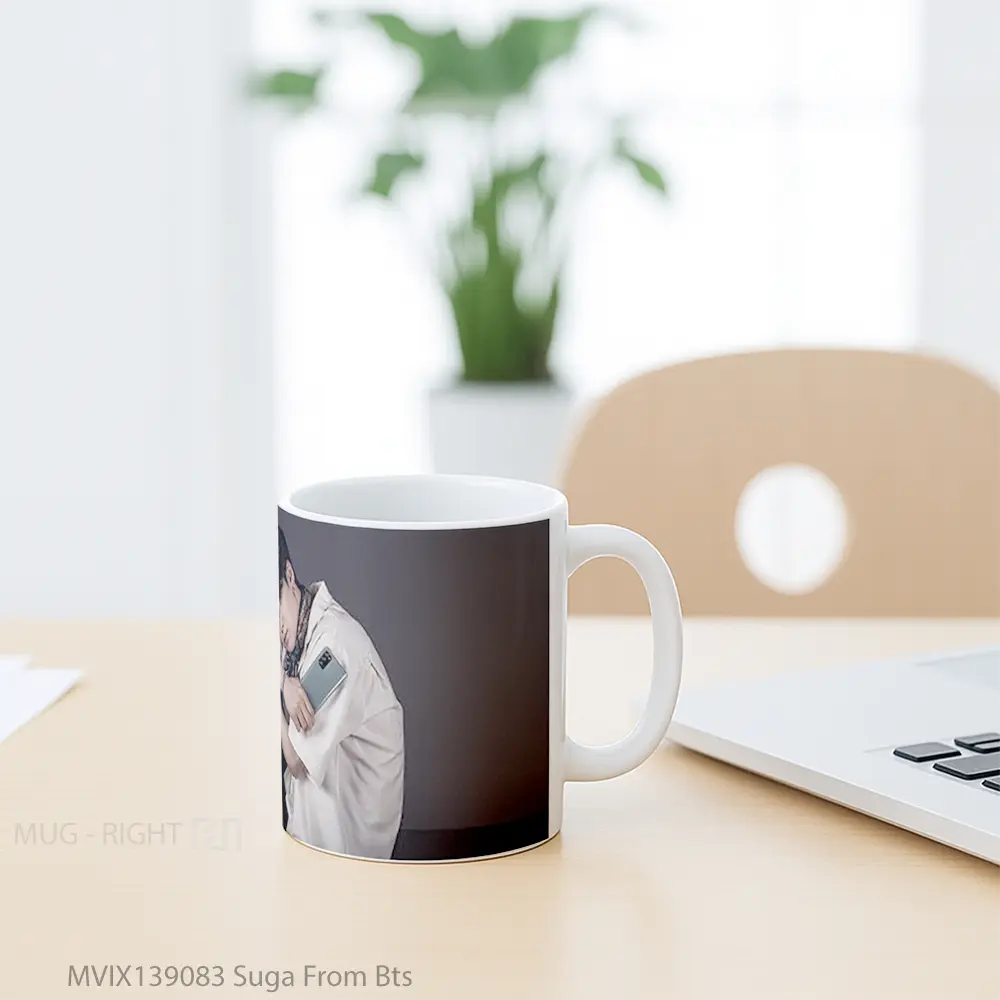 Mug Suga From Bts Gelas Keramik Unik - All-side / Desain