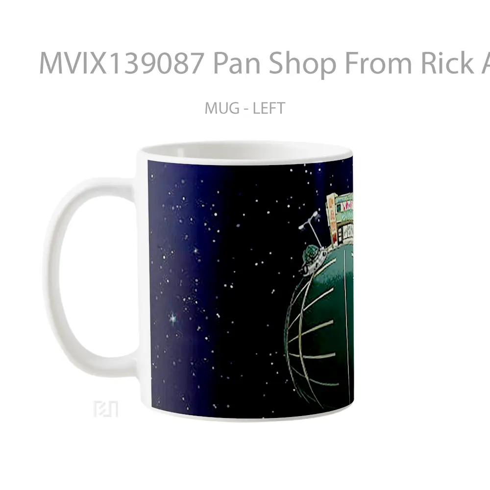 Mug Pan Shop From Rick And Morty Gelas Kartun - All-side / Desain