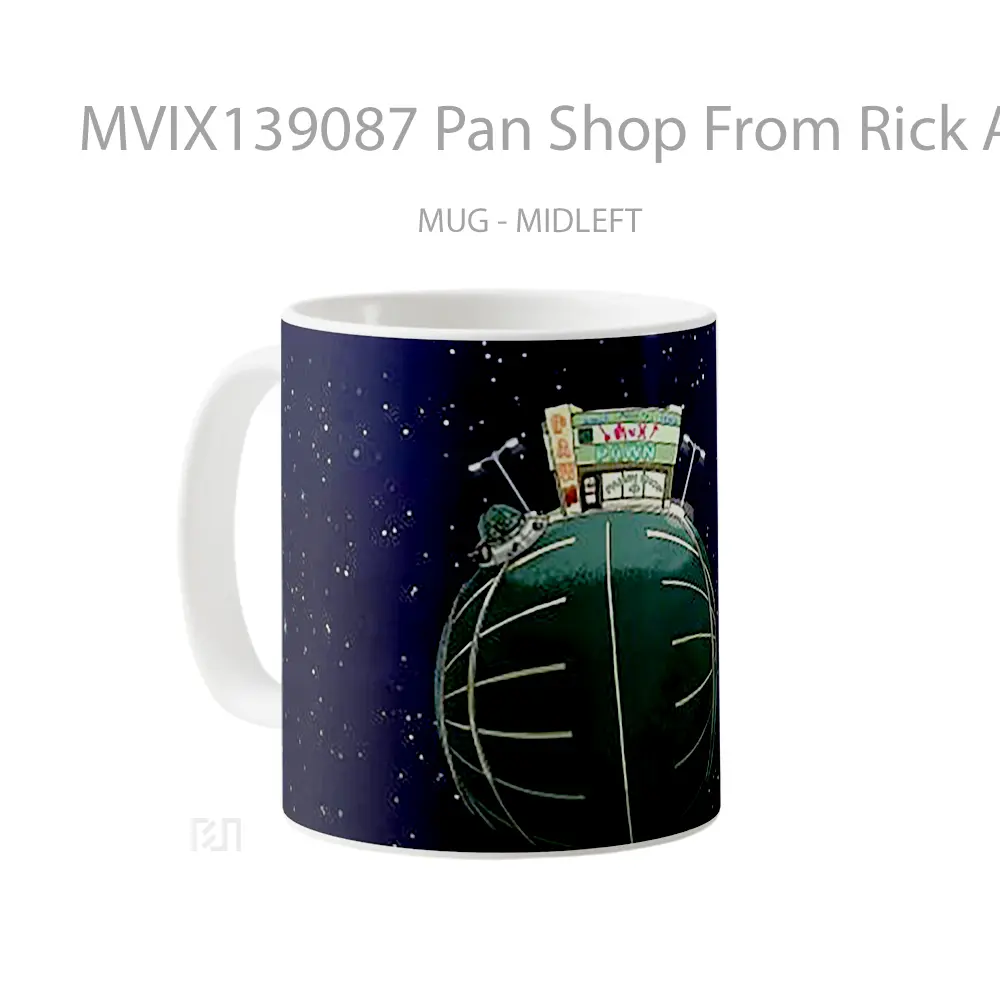 Mug Pan Shop From Rick And Morty Gelas Kartun - All-side / Desain