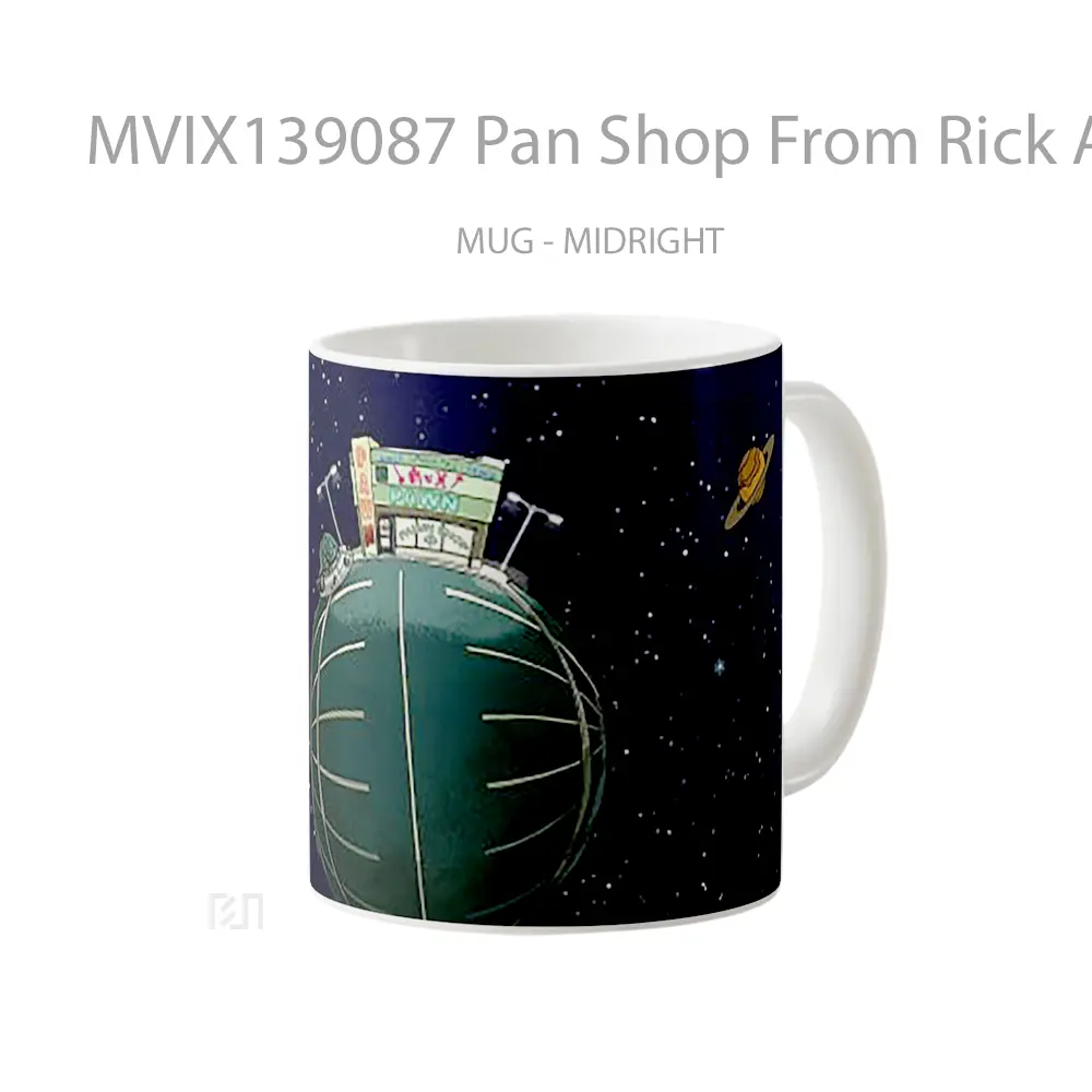 Mug Pan Shop From Rick And Morty Gelas Kartun - All-side / Desain