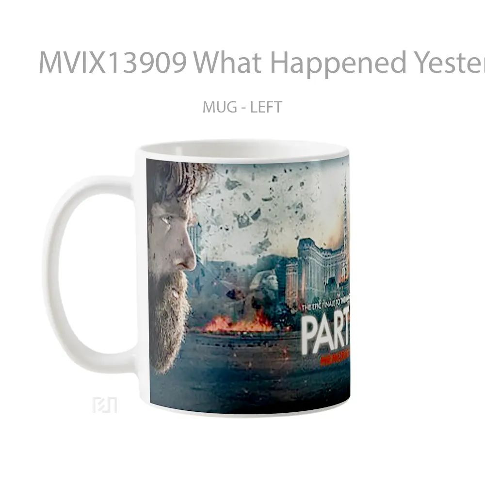 Mug What Happened Yesterday 3 Gelas Keramik Unik - All-side / Desain