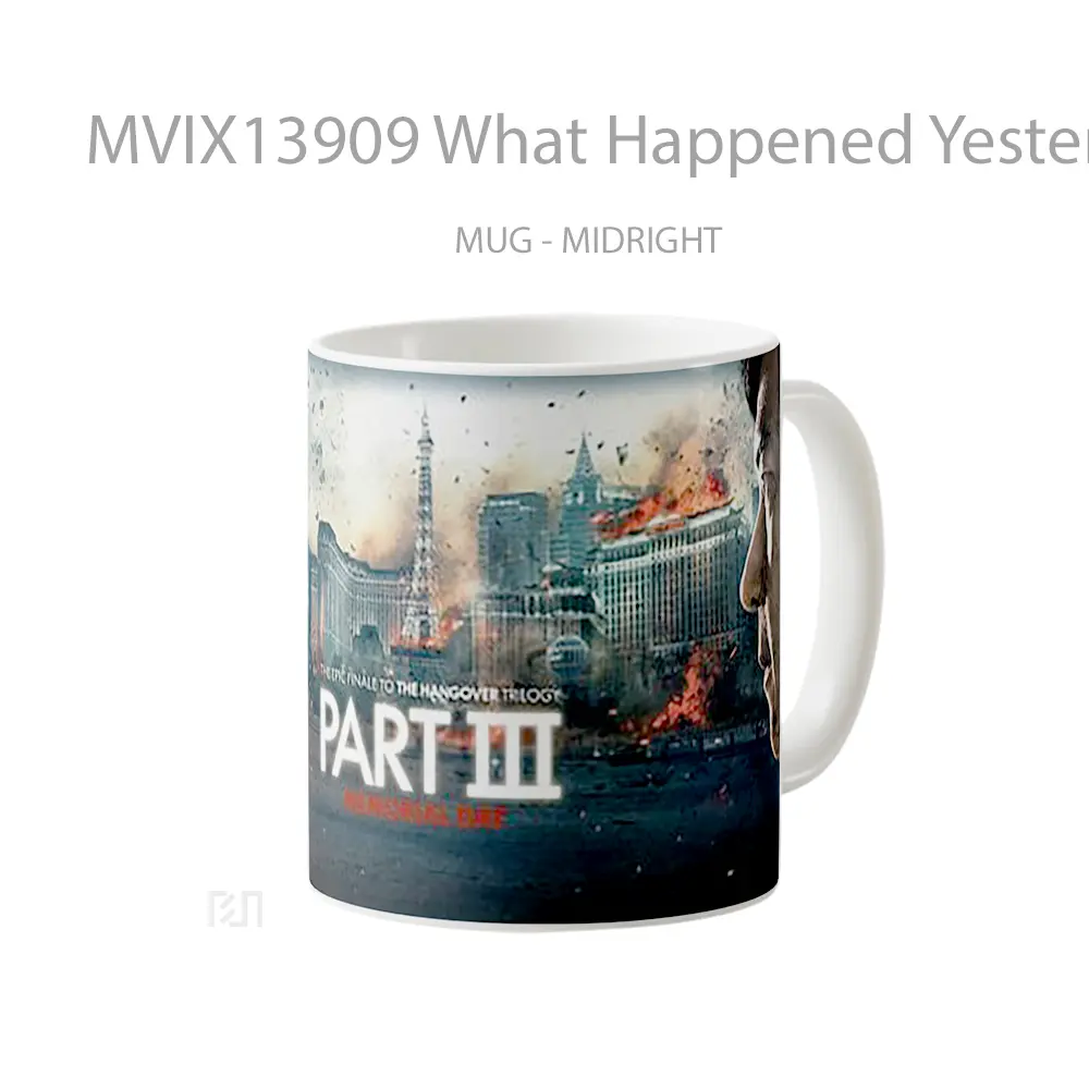 Mug What Happened Yesterday 3 Gelas Keramik Unik - All-side / Desain
