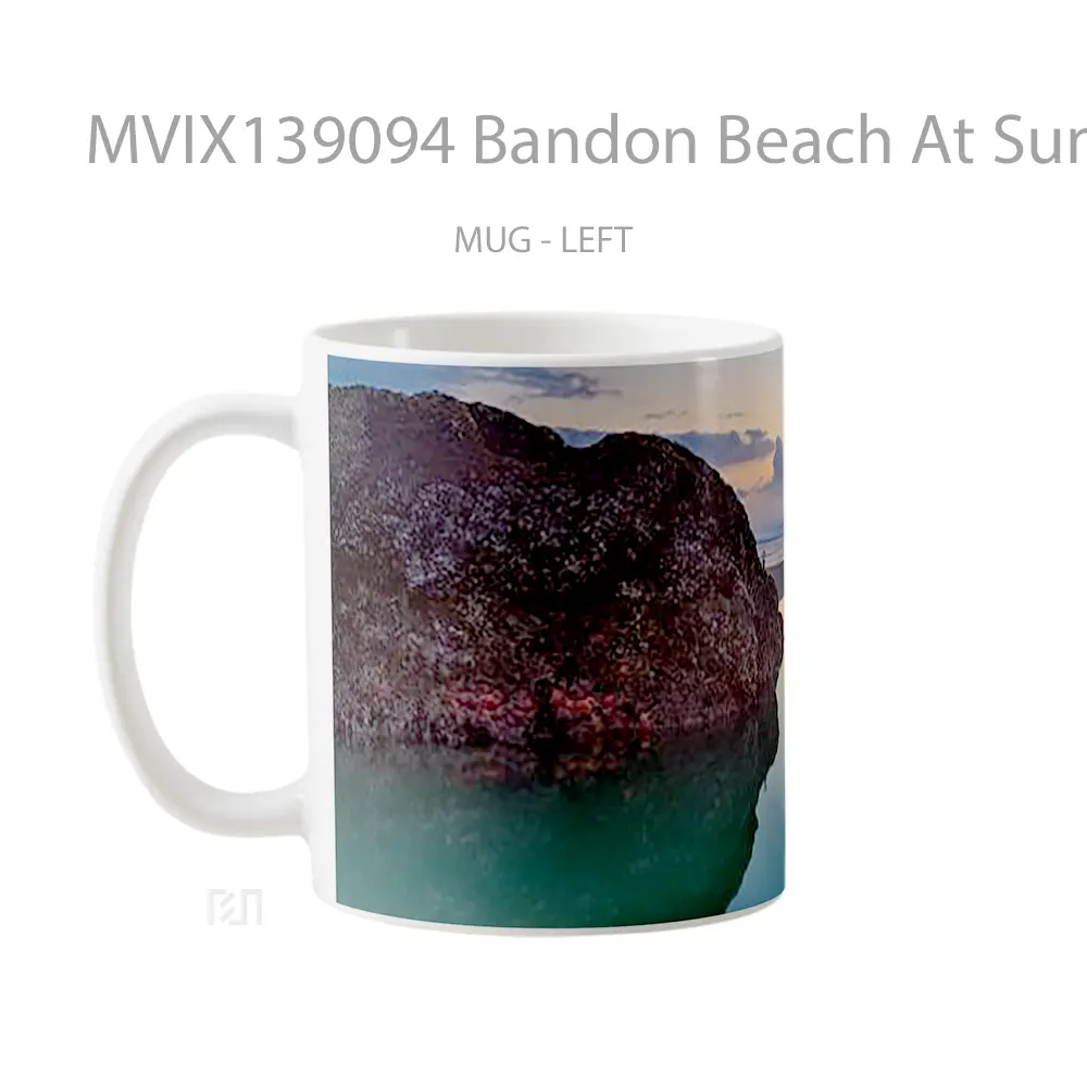 Mug Bandon Beach At Sunset Gelas Pemandangan Alam - All-side / Desain