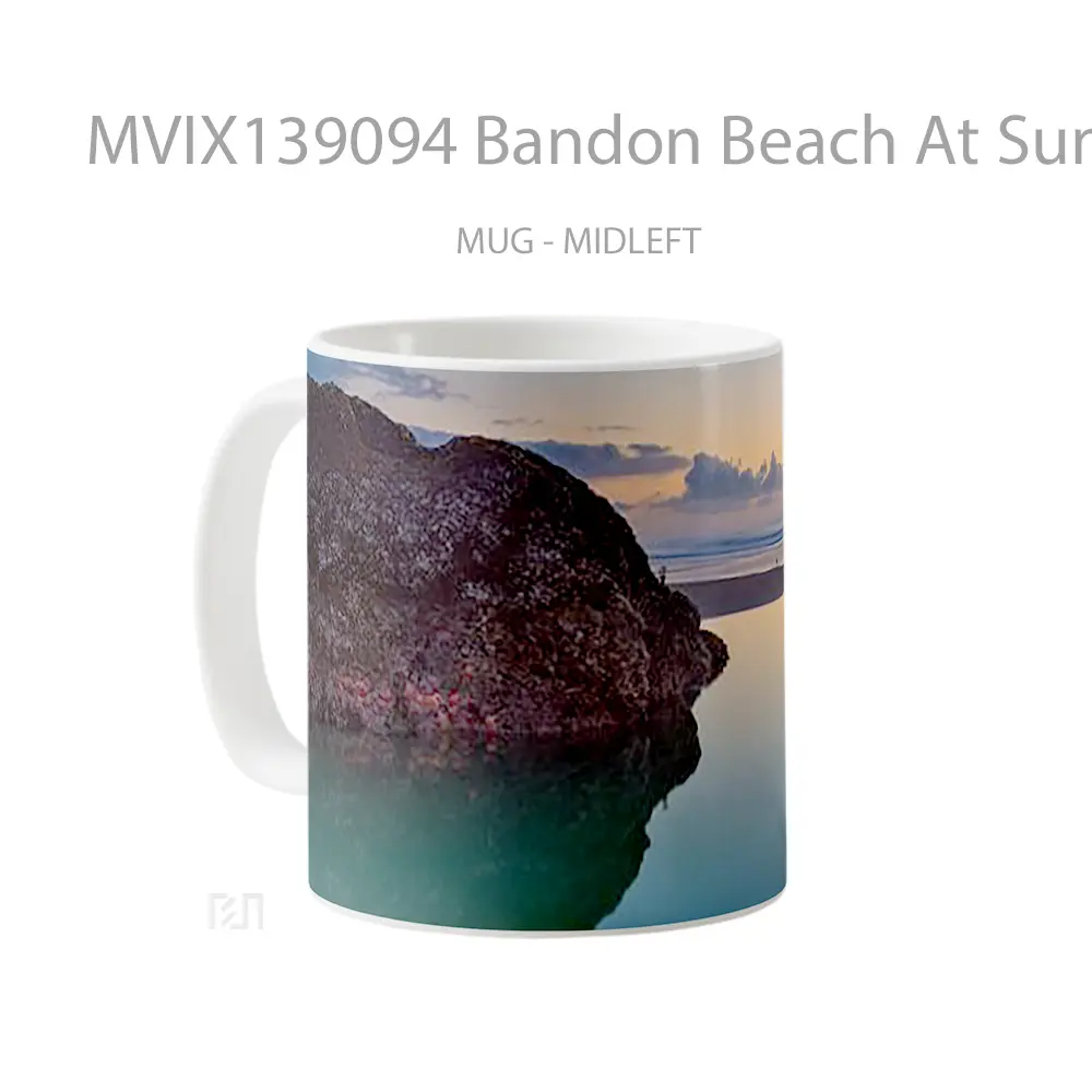 Mug Bandon Beach At Sunset Gelas Pemandangan Alam - All-side / Desain
